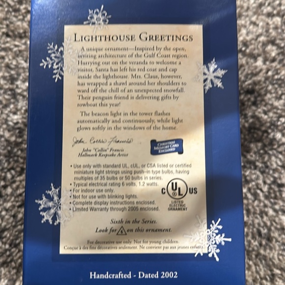 Hallmark Lighthouse Greetings ornament
 - Picture 2 of 4